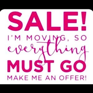 I’m moving in July, so I’m trying to clear out my closet!